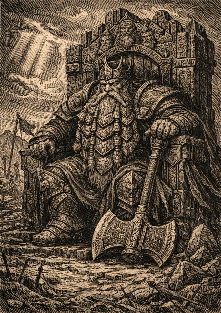 Legendary dwarfs warriors warhammer inspired artwork