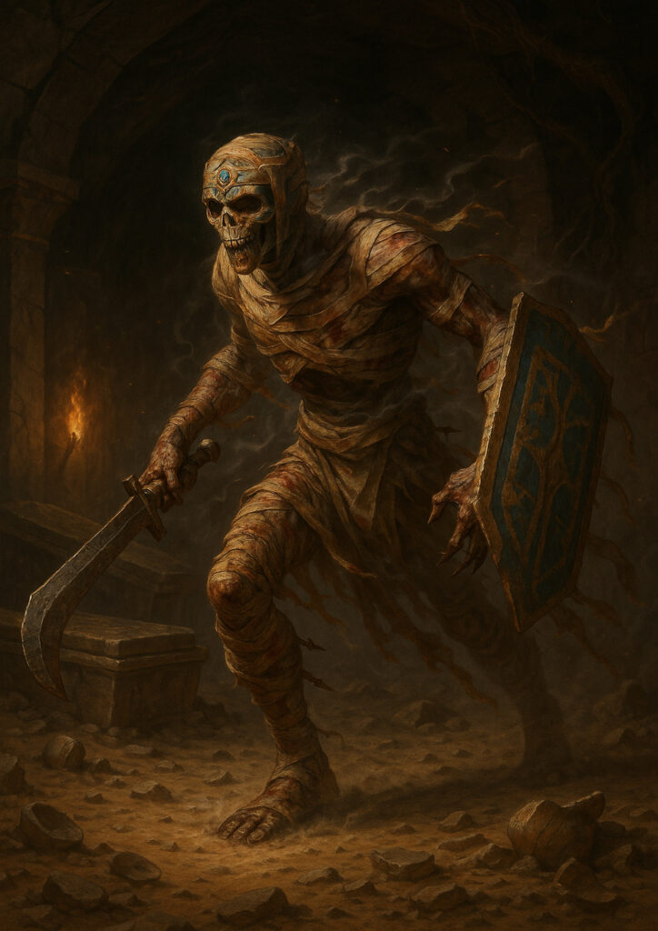 Undead tomb kings of khemria dark fantasy artwork