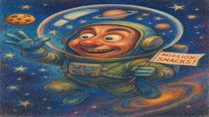 Humorous caricature illustration inspired by everyday life and human behavior