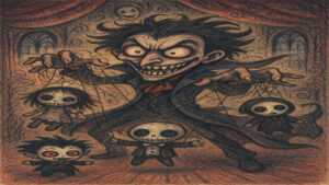 Humorous caricature illustration inspired by everyday life and human behavior