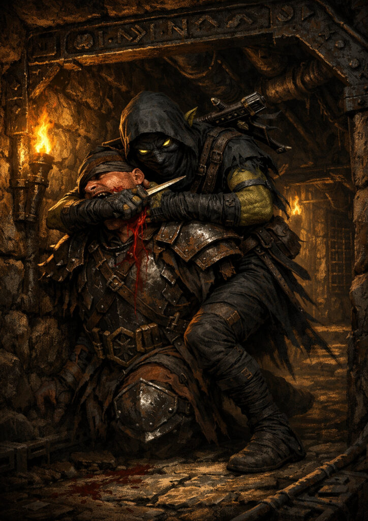 Chaos dwarfs warriors inspired by warhammer aesthetic