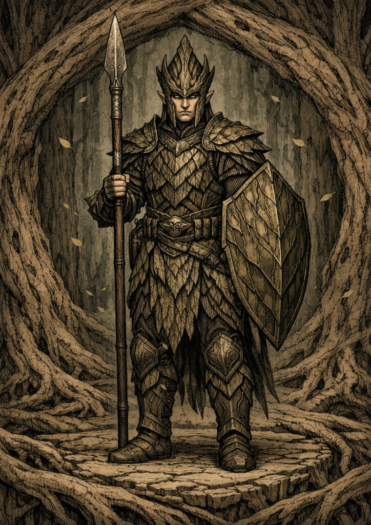 High detail warhammer inspired wood elves characters