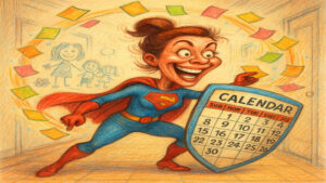 Humorous caricature illustration inspired by everyday life and human behavior