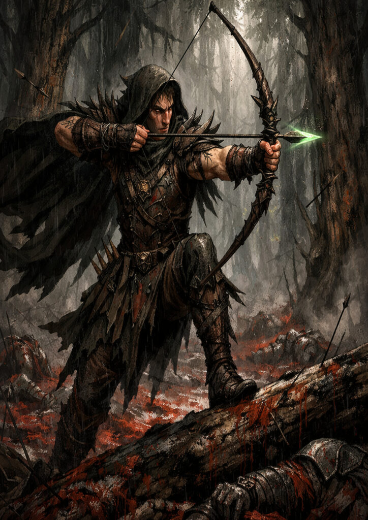 High detail warhammer inspired wood elves characters