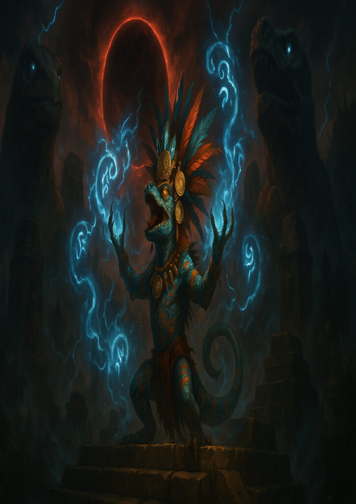 Warhammer inspired lizardmen warriors fantasy artwork