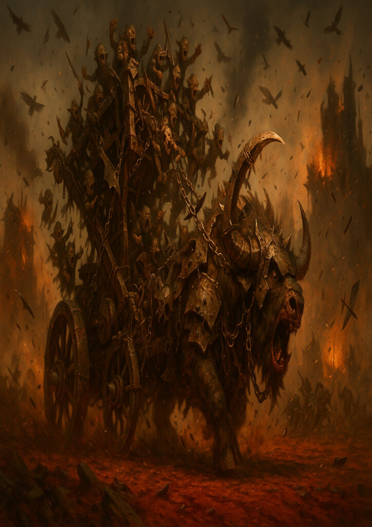 Warhammer inspired ogres warriors fantasy artwork