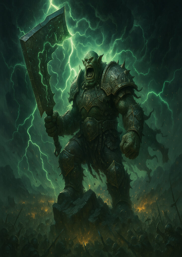 Orks and goblins faction inspired by warhammer fantasy