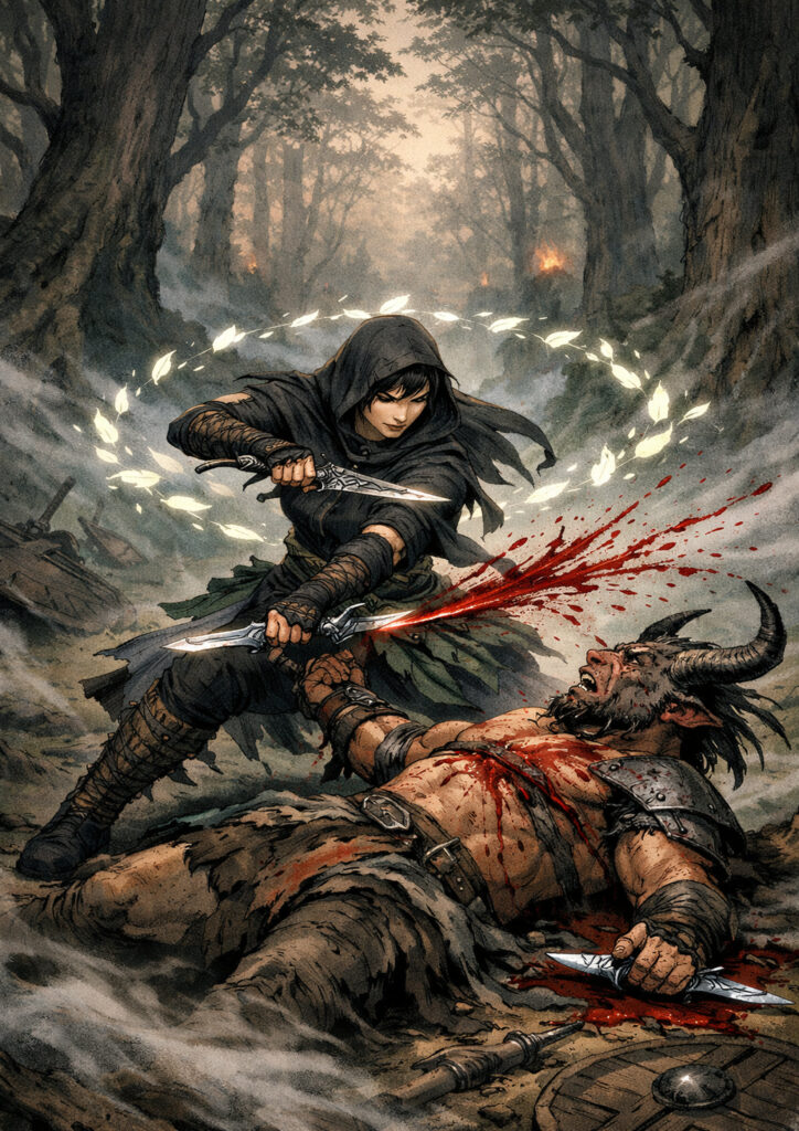 High detail warhammer inspired wood elves characters