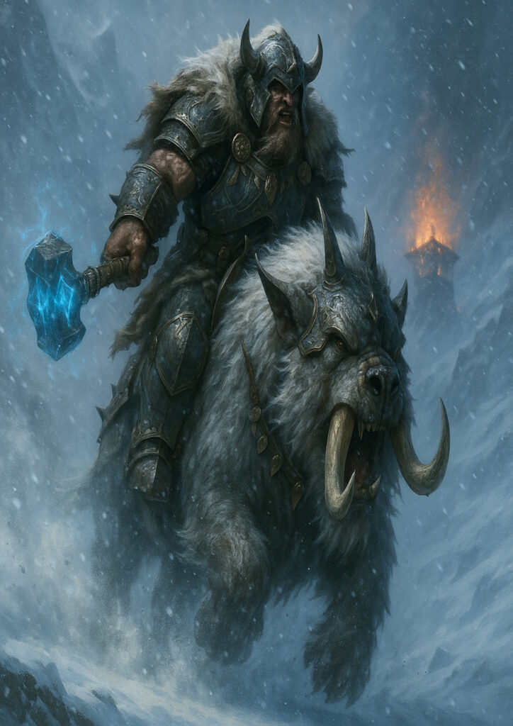 Warhammer inspired ogres warriors fantasy artwork