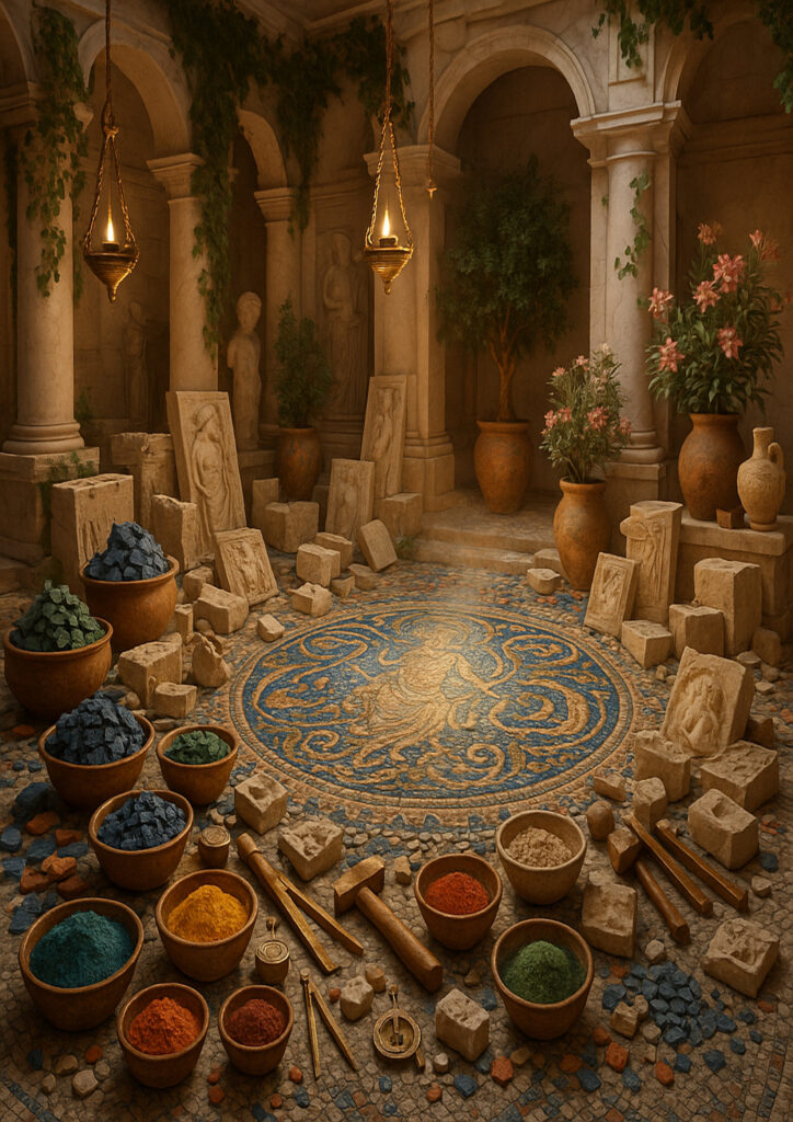 warm interior room inspired by traditional cultures