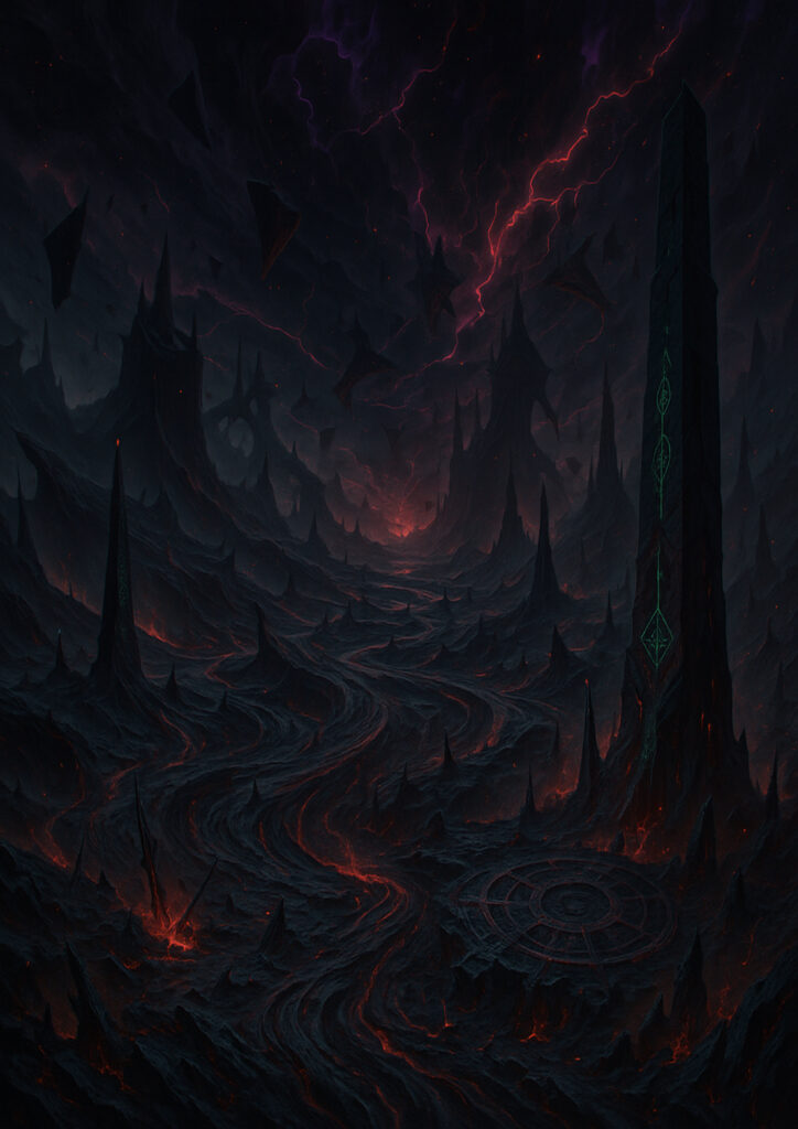 fantasy landscape artwork inspired by legends