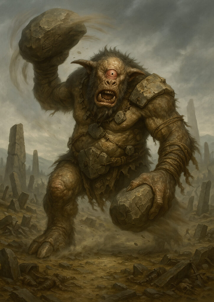 Cinematic warhammer inspired beastmen illustration