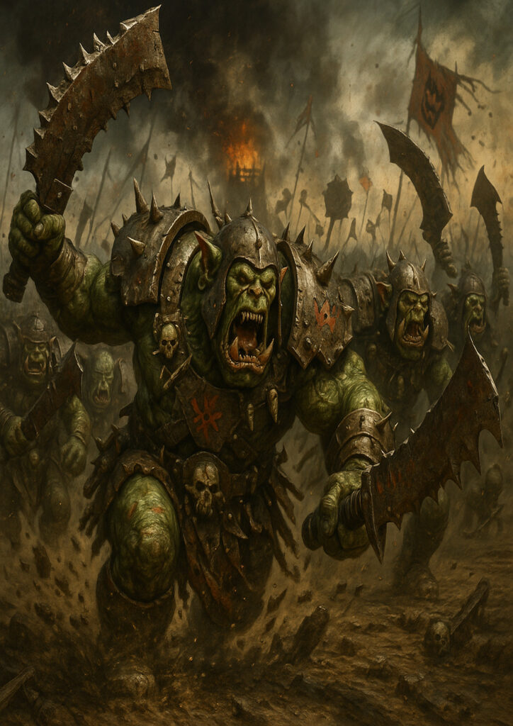 Orks and goblins faction inspired by warhammer fantasy