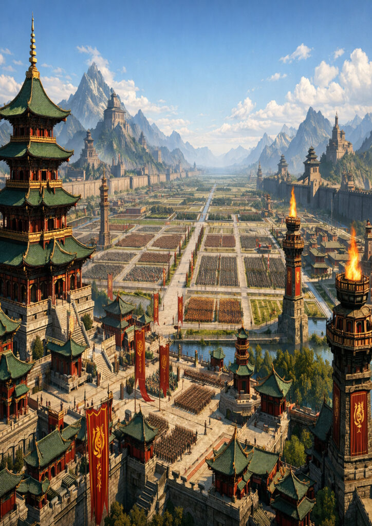 fantasy landscape artwork inspired by legends