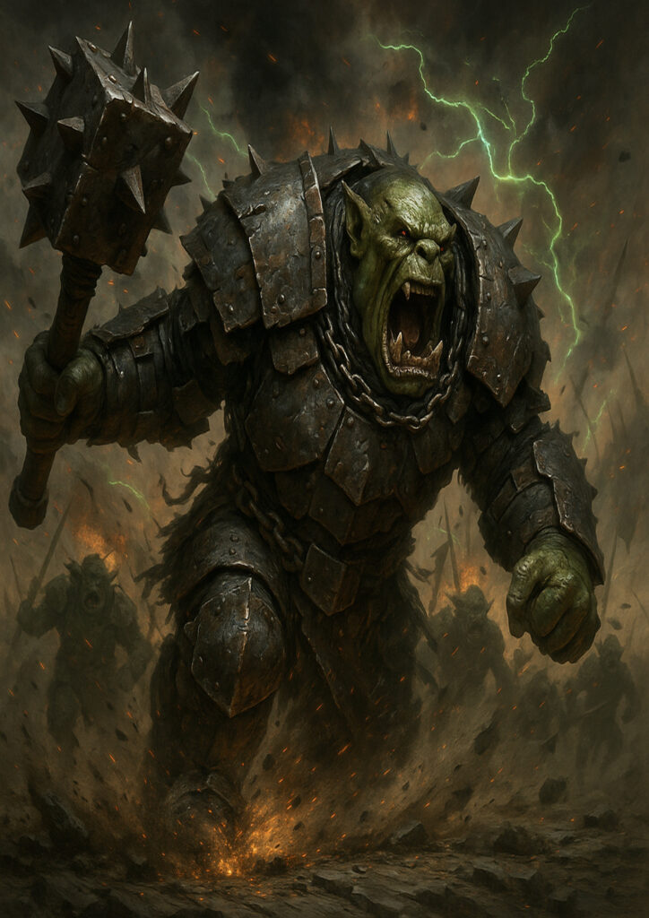 Orks and goblins faction inspired by warhammer fantasy