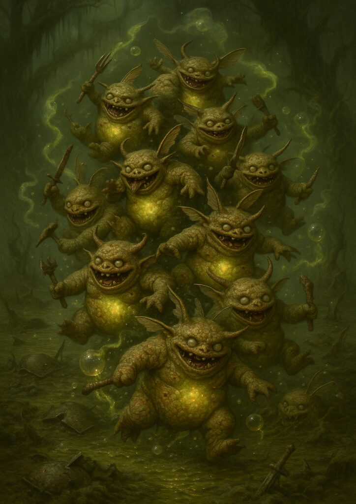 Epic warhammer inspired daemons of chaos battlefield