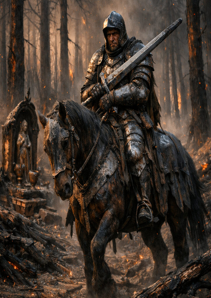 High detail warhammer inspired knight characters