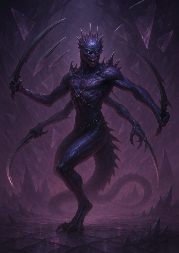 Epic warhammer inspired daemons of chaos battlefield