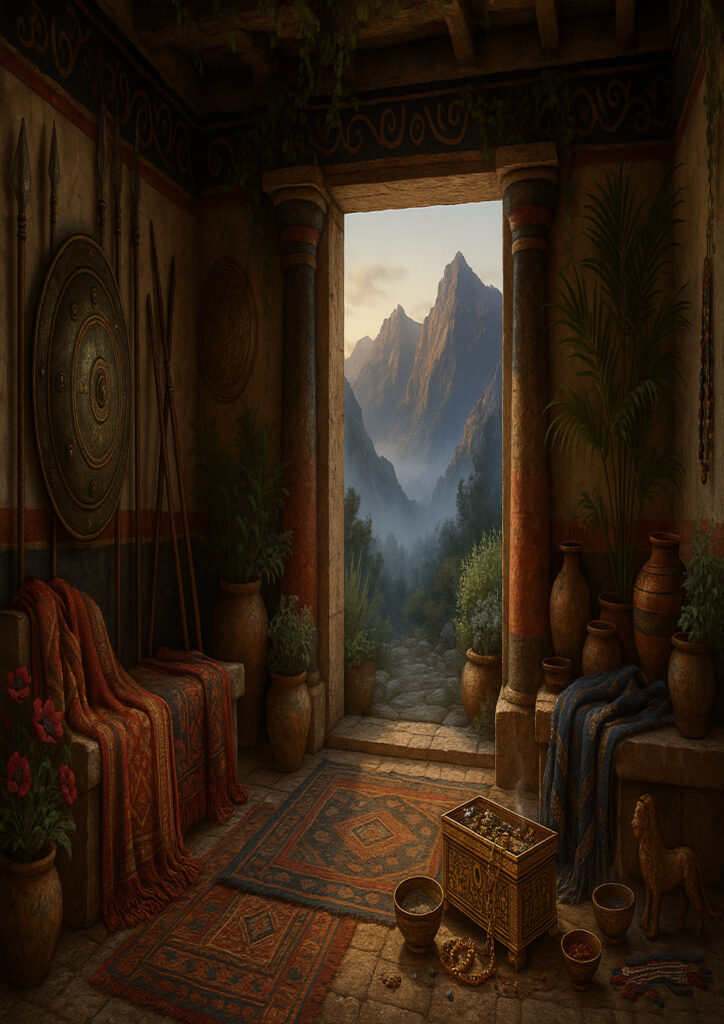 warm interior space with global inspiration