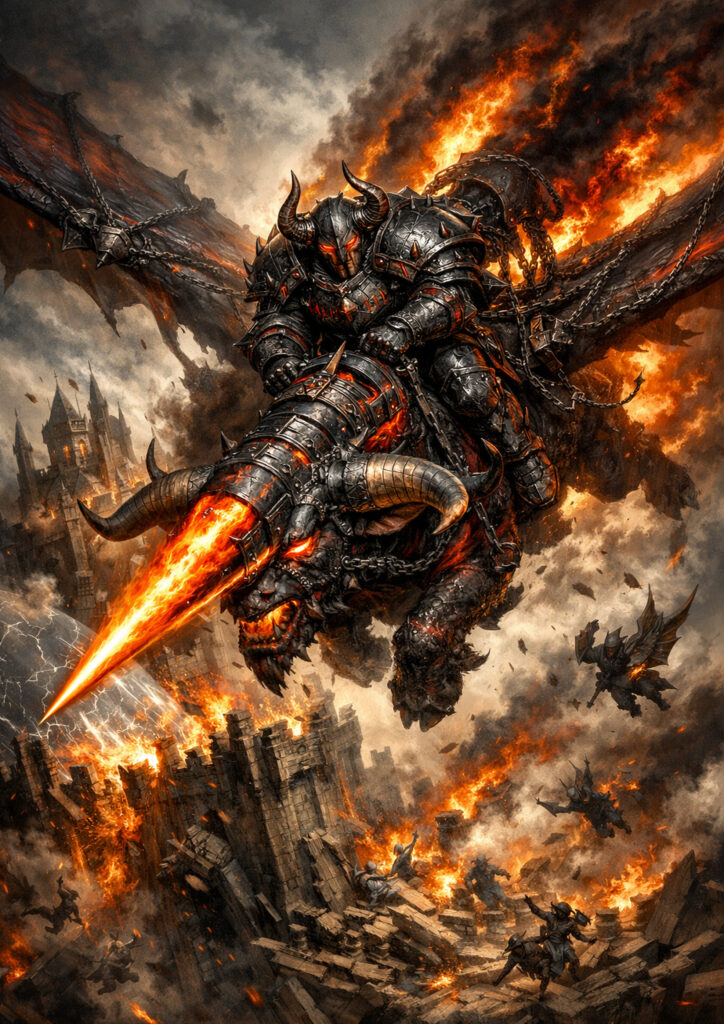 Chaos dwarfs faction inspired by warhammer dark fantasy