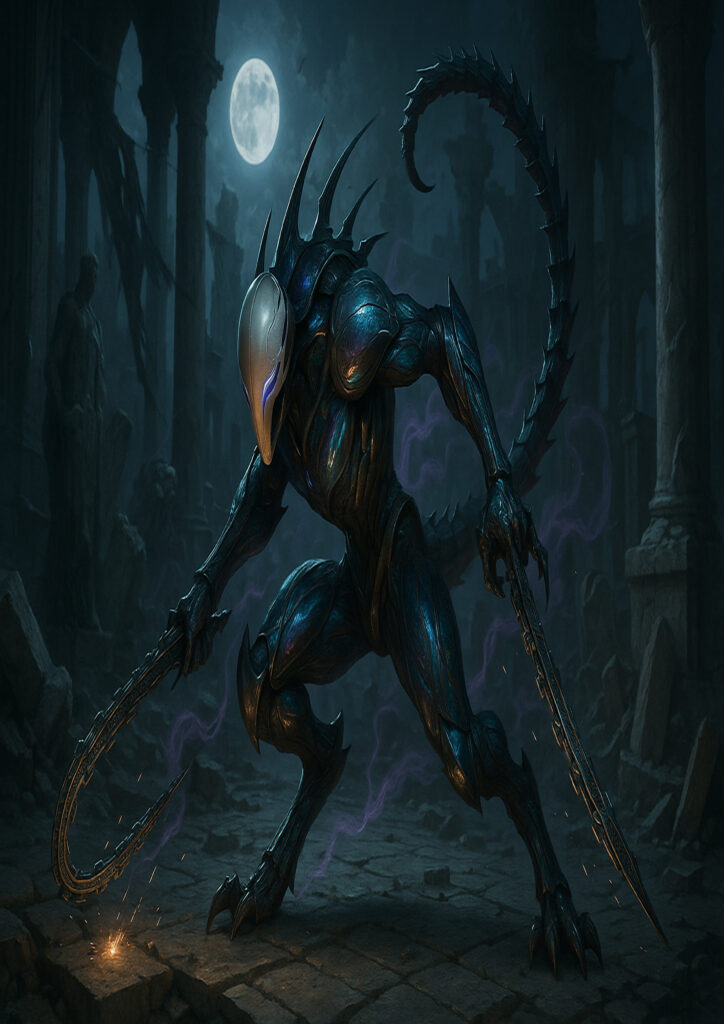 Epic warhammer inspired daemons of chaos battlefield