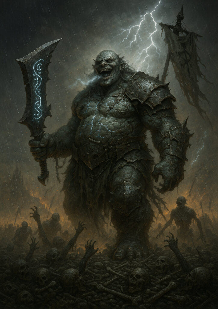 Massive ogres warriors warhammer inspired artwork
