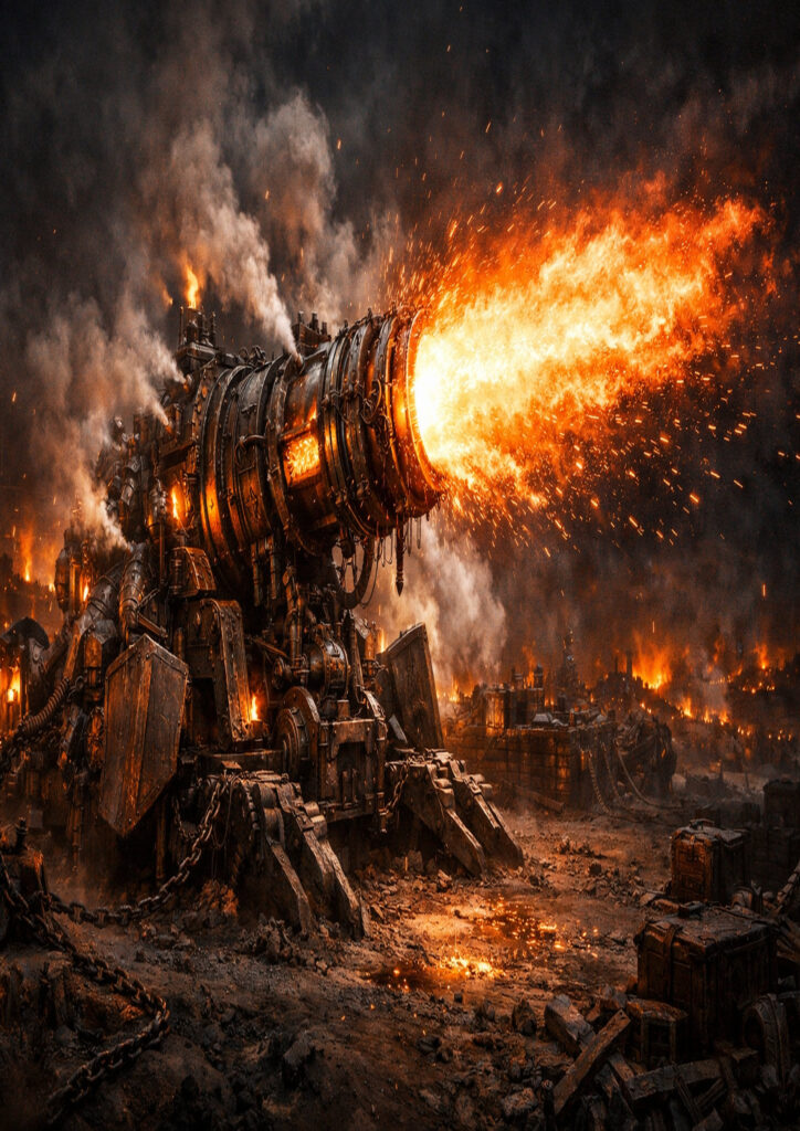 Chaos dwarfs army warhammer inspired dark artwork