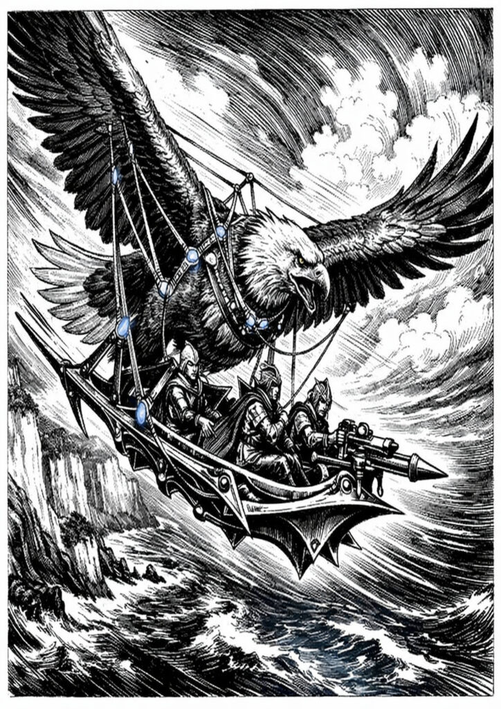 Elegant high elves with warhammer fantasy influence