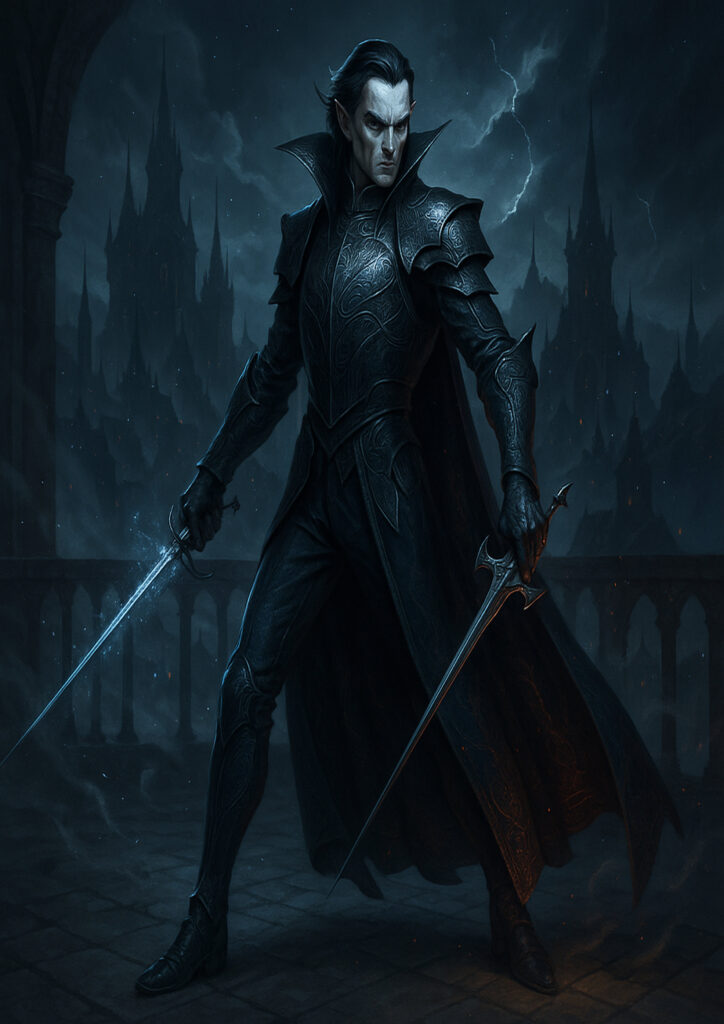 Warhammer inspired vampires digital fantasy art