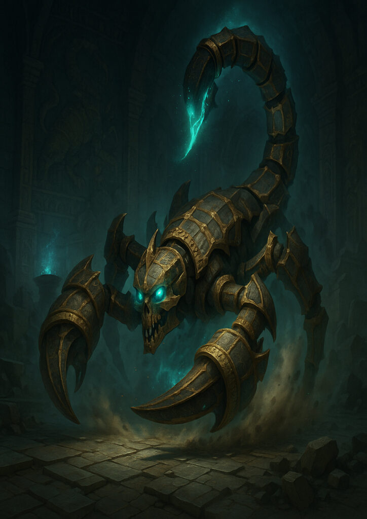 Warhammer inspired tomb kings undead legion artwork