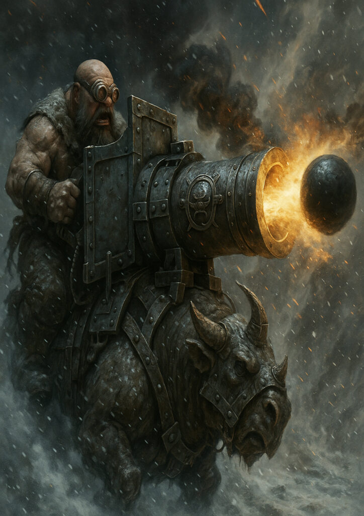 Massive ogres warriors warhammer inspired artwork