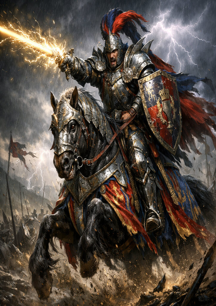 Knightly faction inspired by warhammer fantasy style