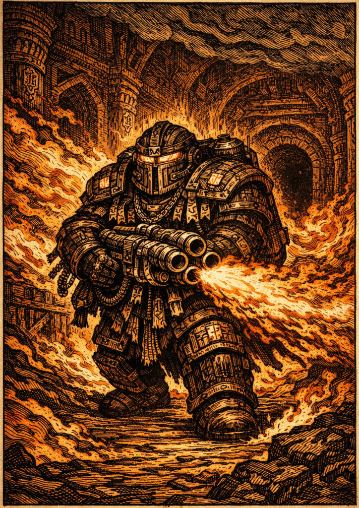 Fantasy dwarfs warriors with warhammer influence