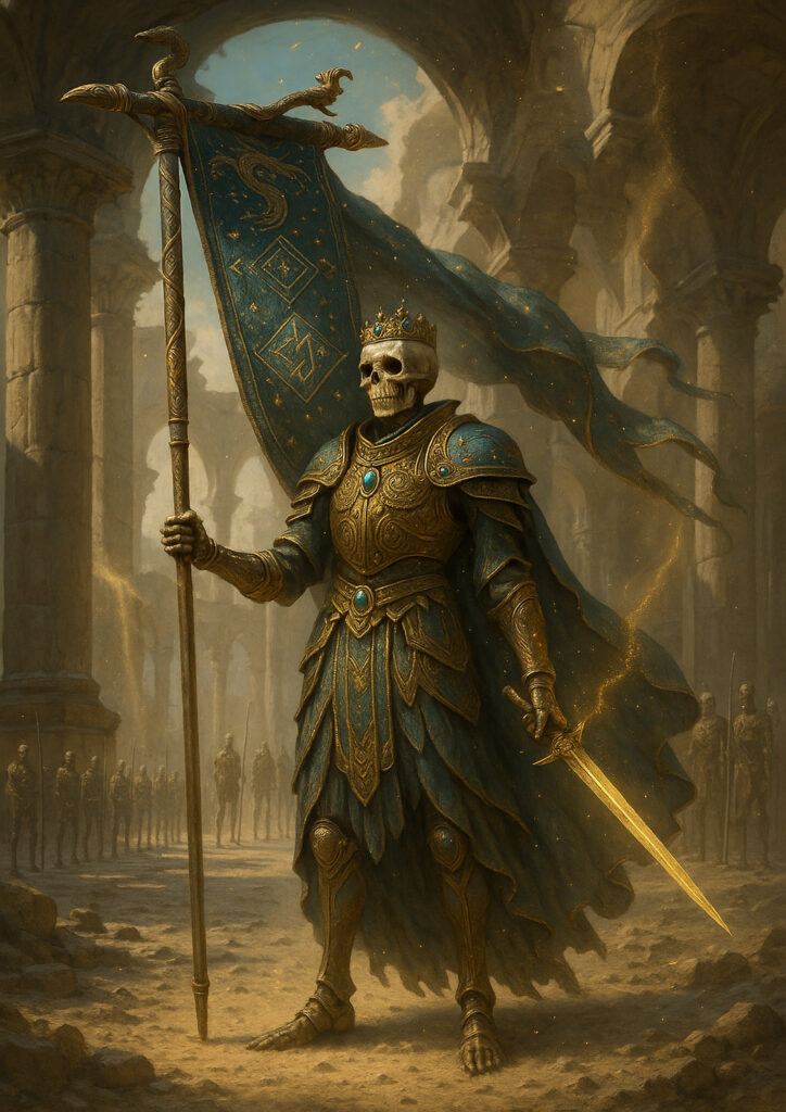 Warhammer inspired tomb kings undead legion artwork