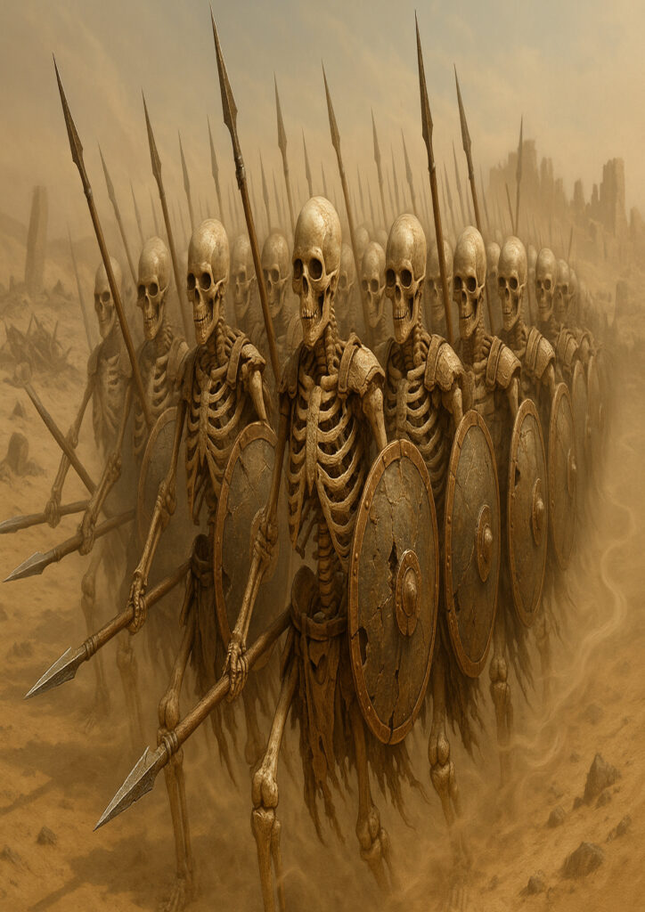 Warhammer inspired tomb kings undead legion artwork