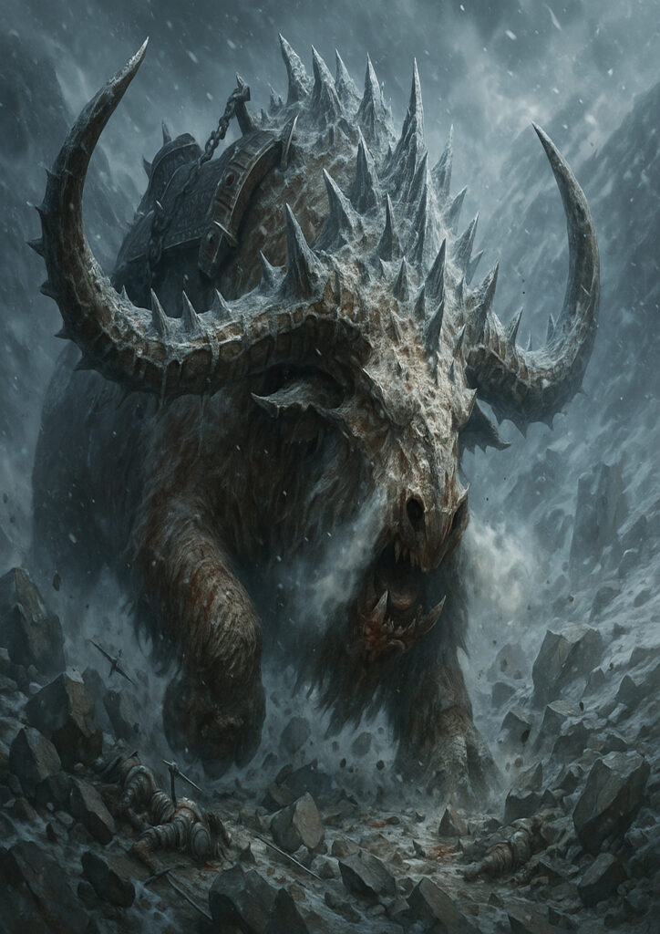 Warhammer inspired ogres digital fantasy art