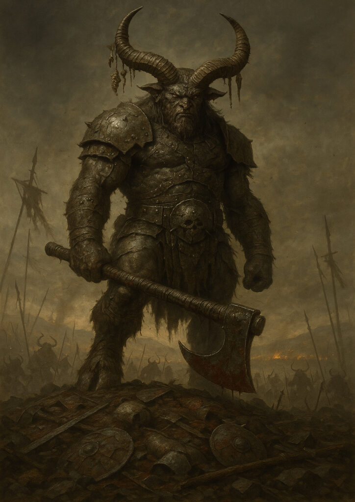 Beastmen faction inspired by warhammer dark fantasy