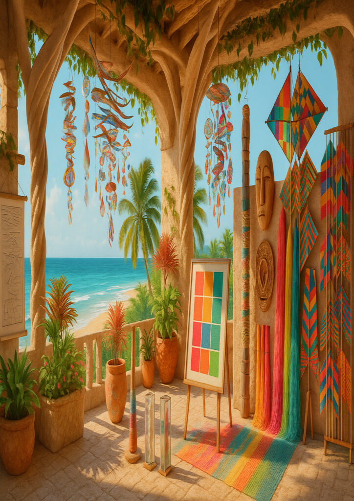 cozy interior inspired by traditional craftsmanship