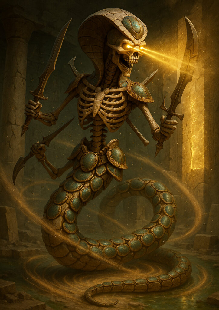 Warhammer inspired tomb kings undead legion artwork