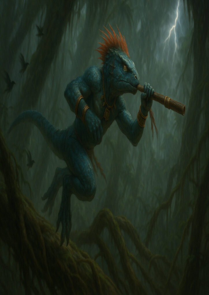 Warhammer inspired lizardmen warriors fantasy artwork