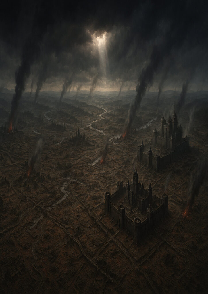 fantasy landscape illustration showing untouched land