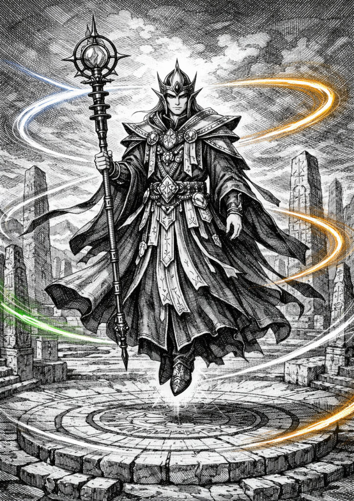 Warhammer inspired high elves digital fantasy art