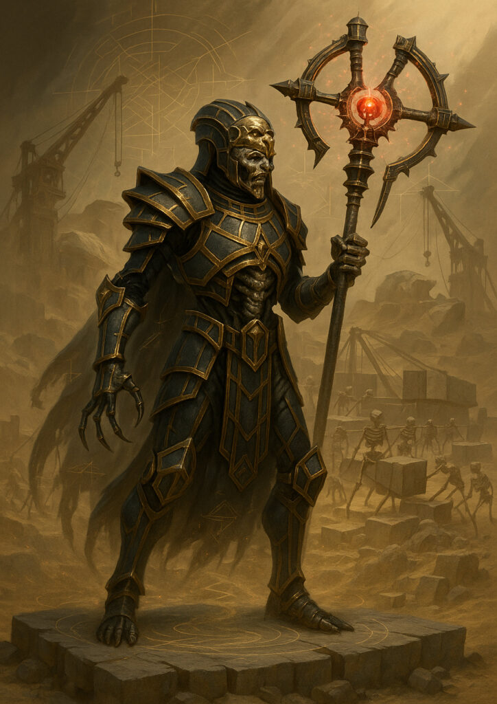 Warhammer inspired tomb kings undead legion artwork