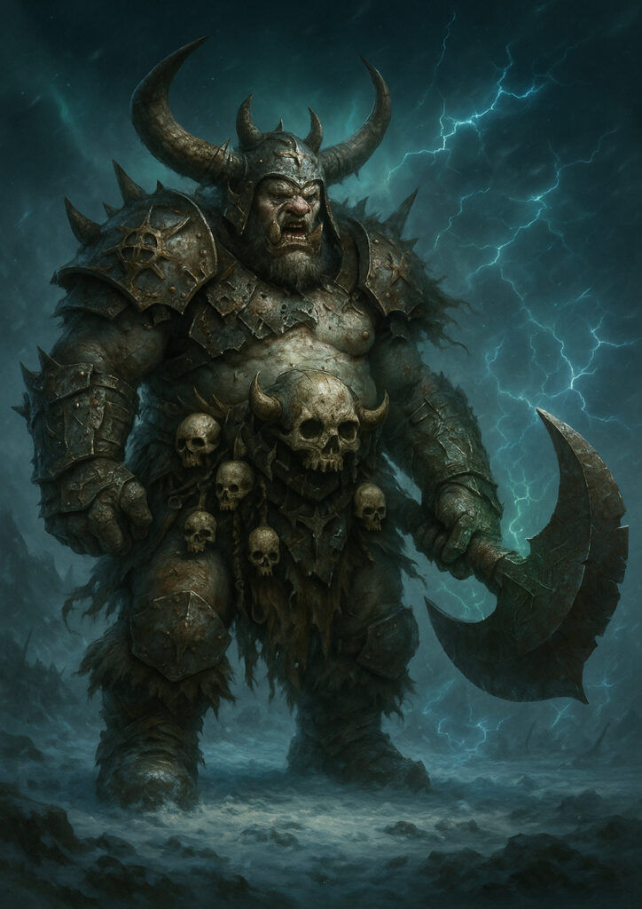 Warhammer inspired ogres digital fantasy art
