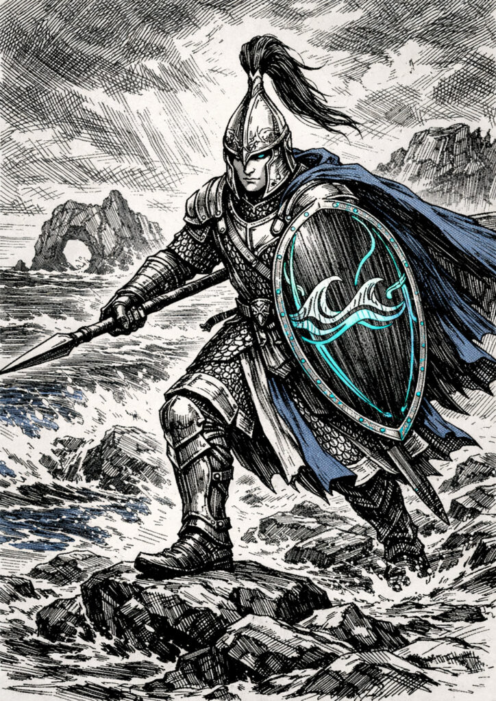 Warhammer inspired high elves digital fantasy art