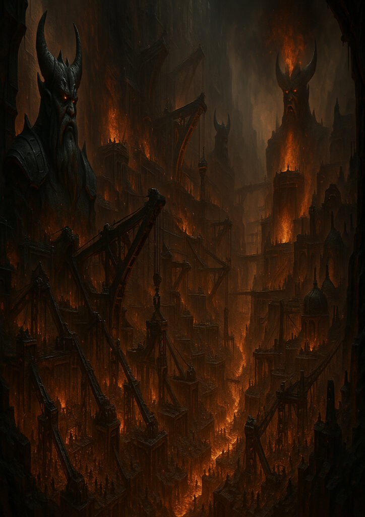 fantasy landscape scenery with epic fantasy mood