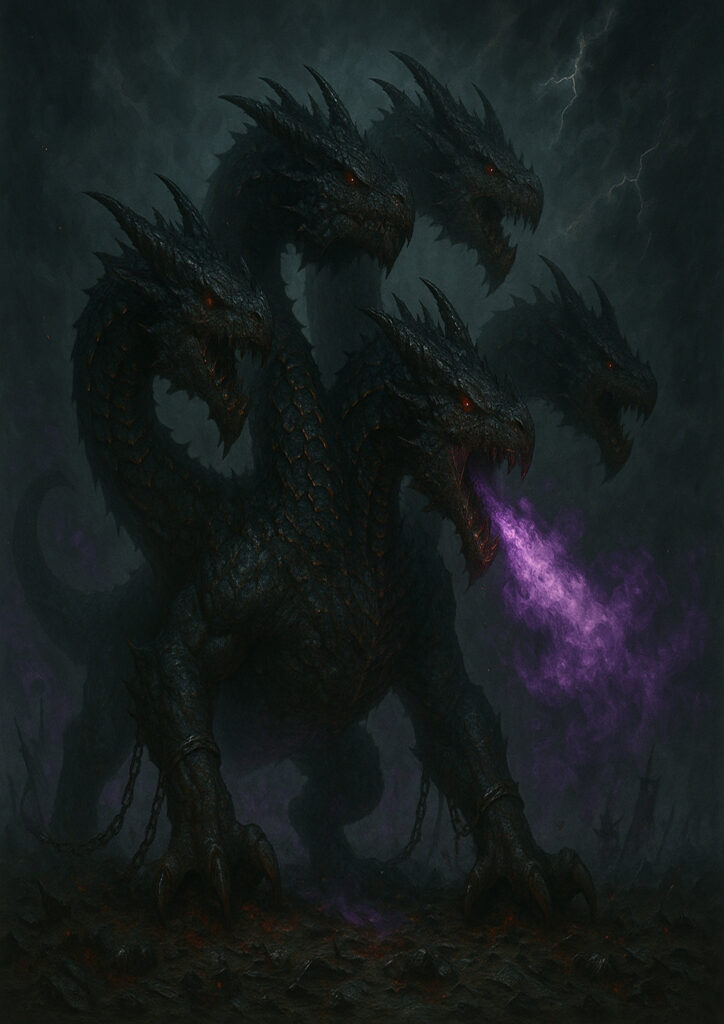 Epic warhammer inspired dark elves battlefield scene