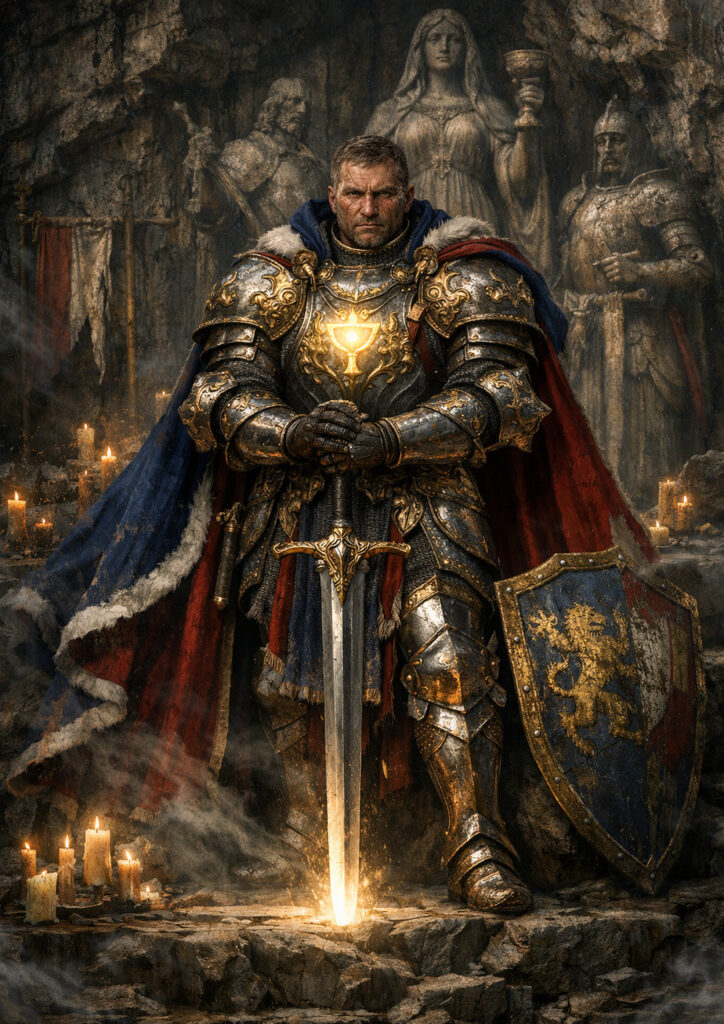 Knights army warhammer inspired fantasy art