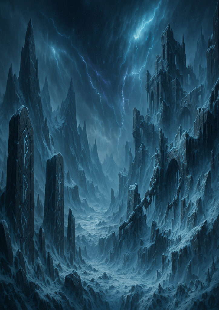 fantasy landscape scenery with epic fantasy mood