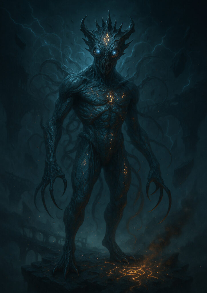 Warhammer inspired daemons of chaos dark fantasy art